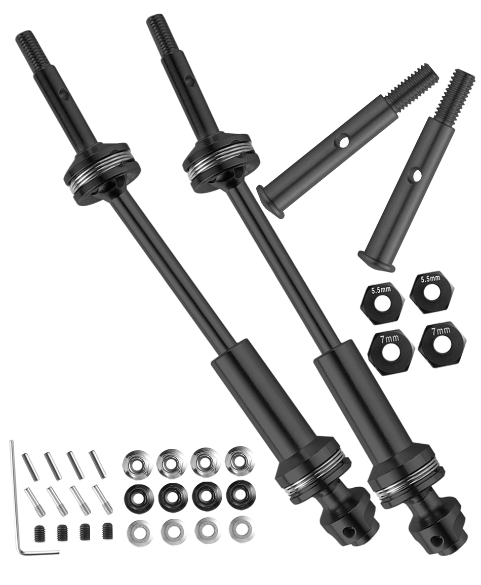 RCarmumb Upgrades Part Rear Drive Shaft CVD & Front Axles for 1/10 Traxxas Rustler VXL 2WD,Stampede VXL 2WD,Slash VXL 2WD,Hoss VXL 2WD