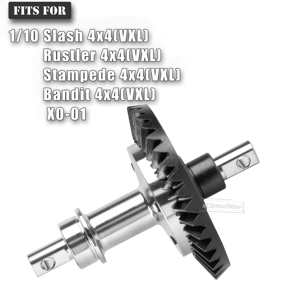 RCarmubWow 13-37T Differential Gear w/Slipper Clutch Upgrades Part for 1/10 Traxxas 4WD Slash 4x4,Rustler 4x4,Stampede 4x4,Bandit 4x4,XO-1