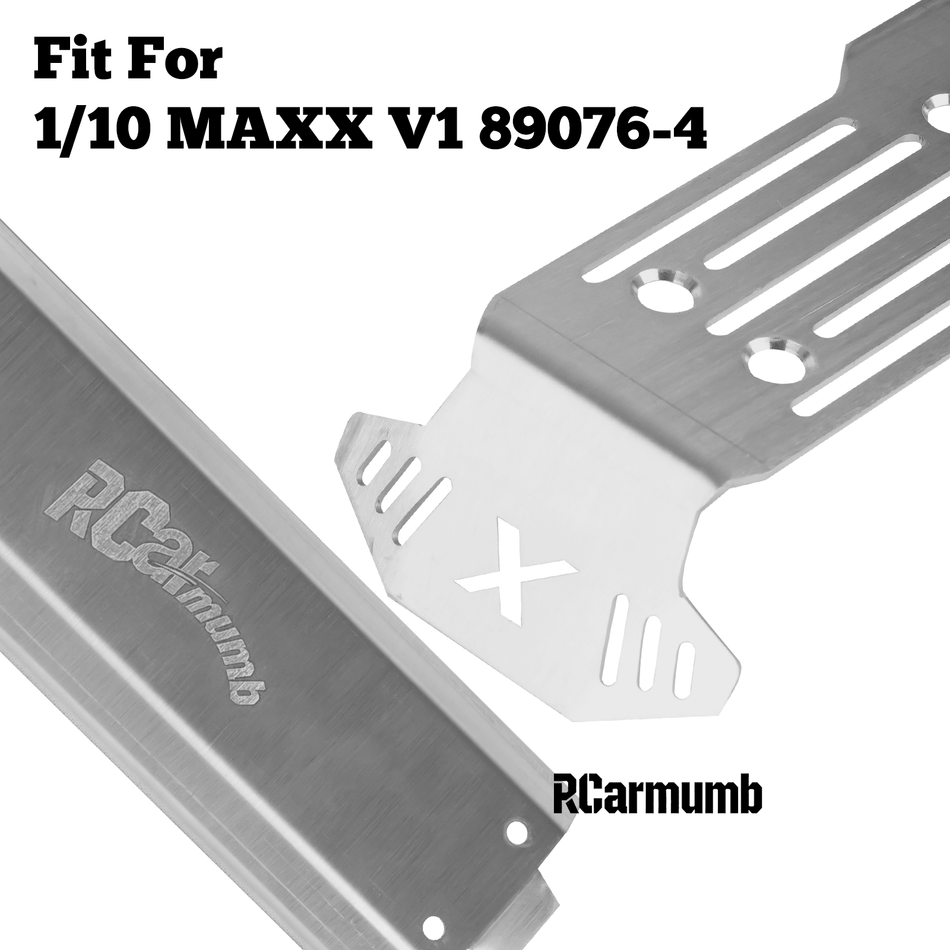RCarmumb RC Chassis Protect Armor Skid Plate Guard Upgrades Part for 1/10 Traxxas MAXX V1