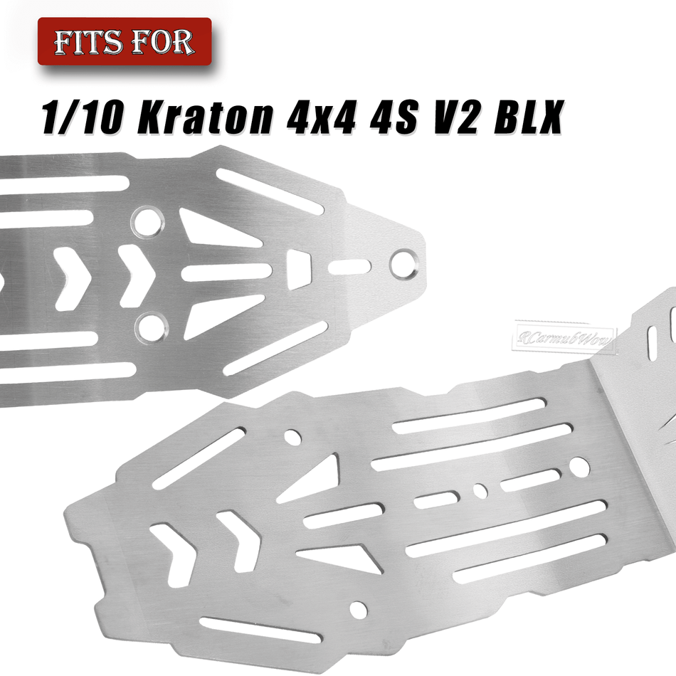 RCarmubWow RC Chassis Armor Skid Plate Protecter Guard Upgrades Part for 1/10 Arrma Kraton 4x4 4S V2 BLX
