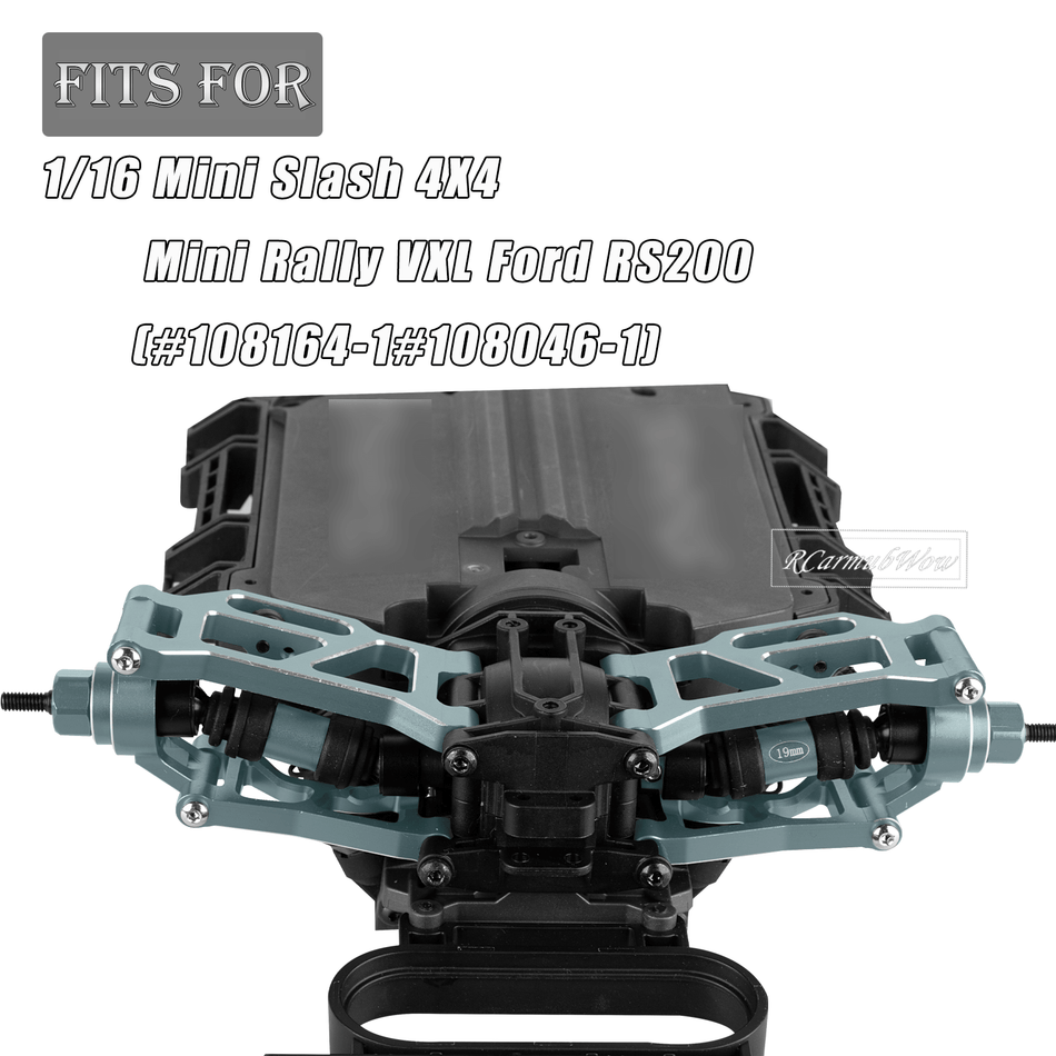 RCarmubWow RC Upgrade Parts for Traxxas Mini Slash 4X4,Mini Rally VXL Ford RS200(#108164-1#108046-1),RC Front Rear Driveshafes CVD Axles,Turnbuckles Camber Links,Replaces #10850#10843