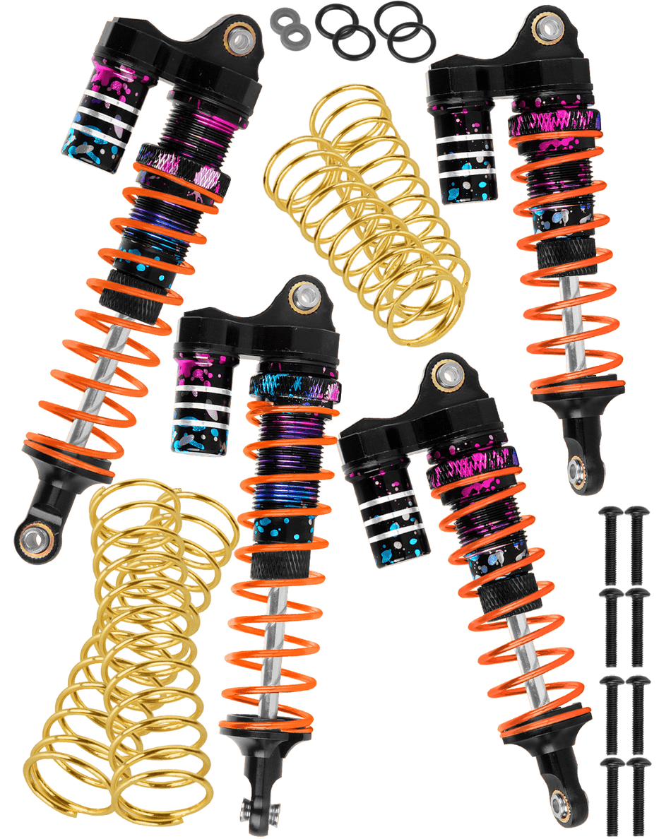 RCarmubWow RC Big Bore Shock Absorber Upgrades Part for 1/10 Traxxas 4x4 Slash Stampede Bandit Rustler 4WD(VXL)/2WD(VXL)