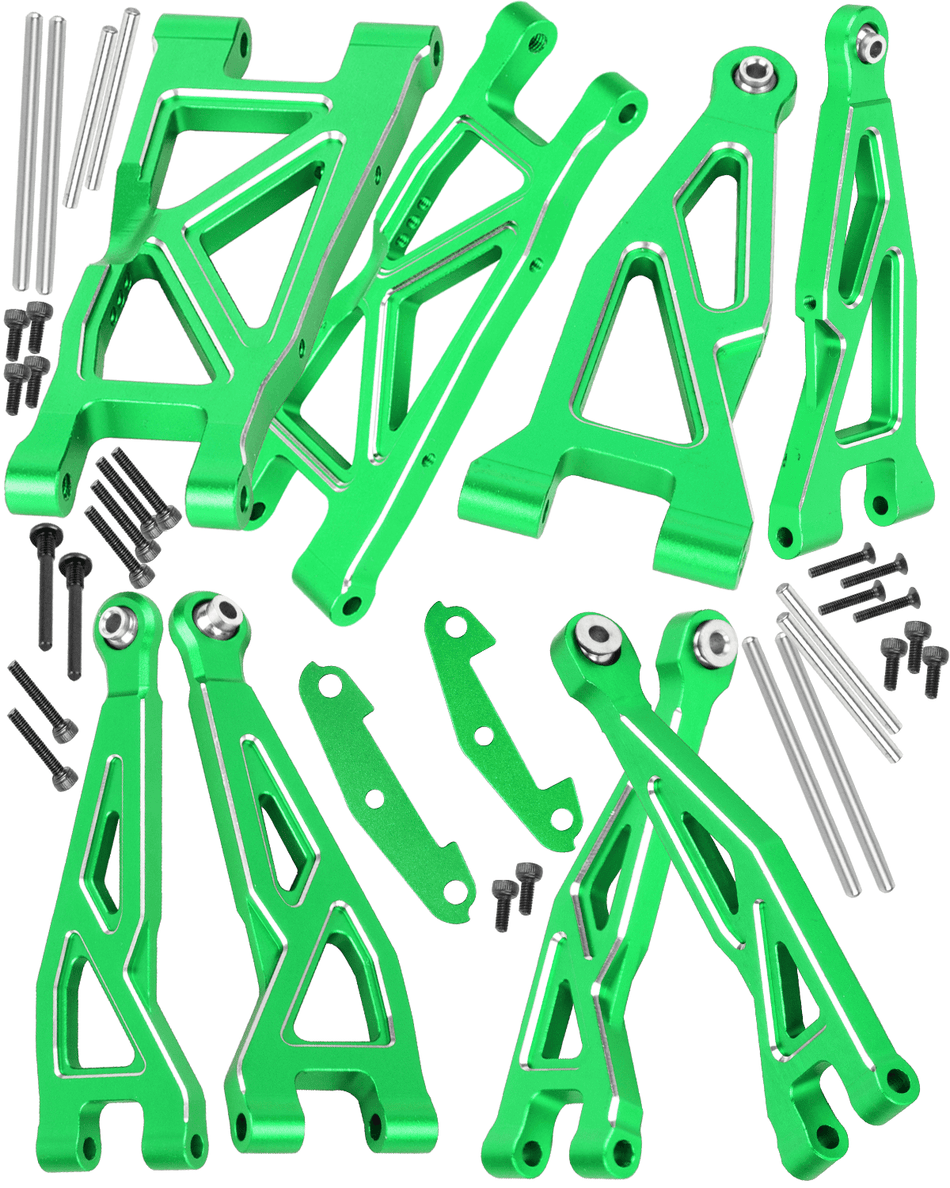 RCarmumb RC Aluminum Suspension A Arms & Arm Mounts Upgrade Parts for Arrma 1/16 Mini Kraton 3S DSC 4X4 RTR