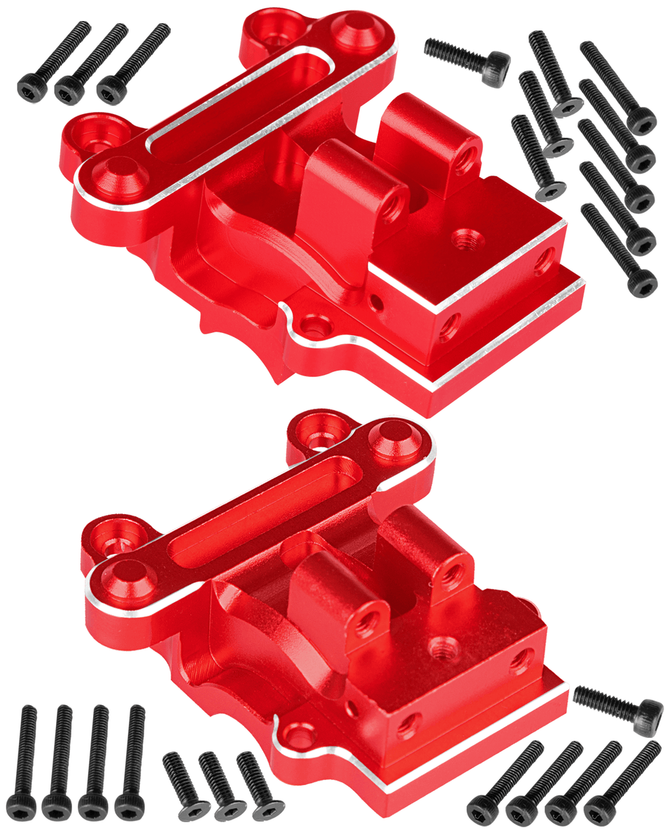 RCarmumb RC Aluminum Front & Rear Gearbox Differential Cover Upgrade Part for Arrma 1/16 Mini Kraton 3S
