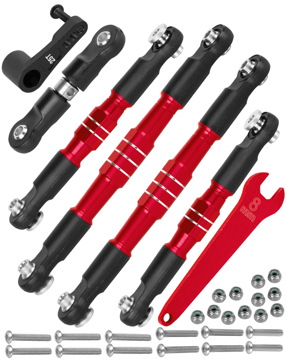 RCarmumb RC 7075 Turnbuckles Links w/ 25T Servo Arm Upgrades Part for Arrma 1/7 Infraction 6S BLX,Felony 6S BLX,Limitless,1/8 Typhon 6S BLX