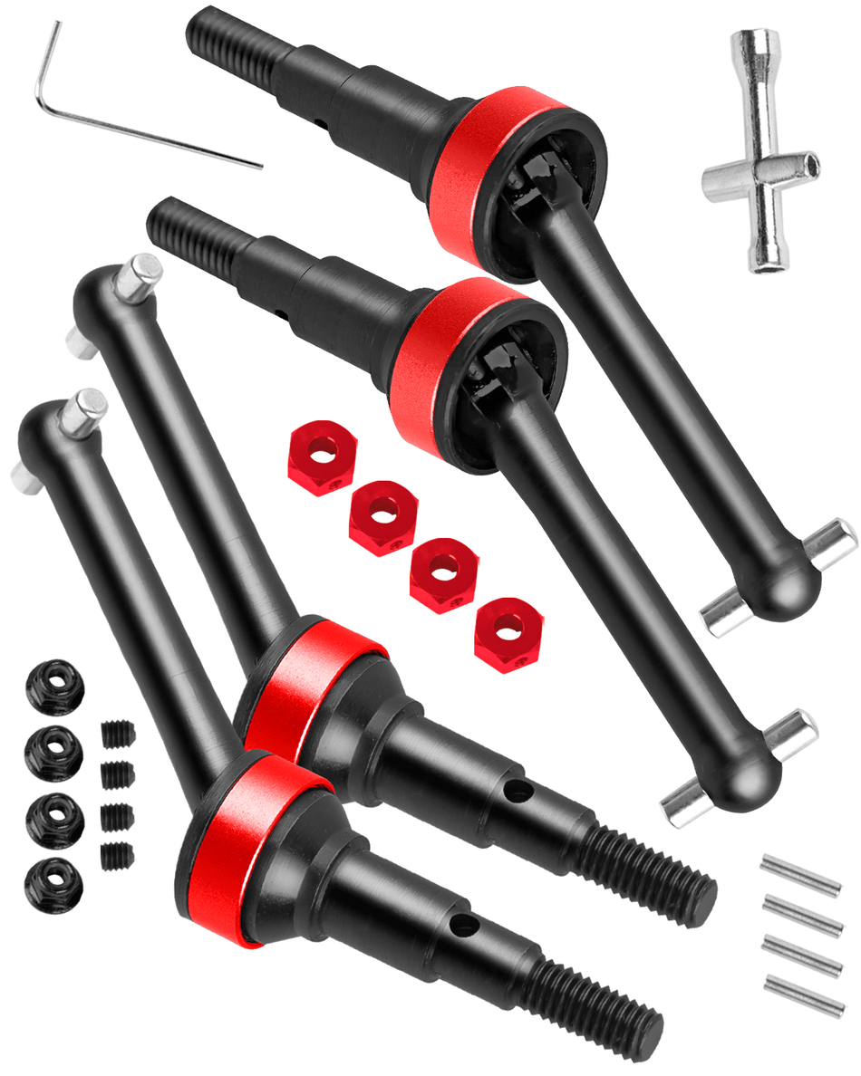 RCarmubWow RC Driveshafts Axles Upgrades Part for 1/14 MJX Hyper Go 14301 14302 14303 14304 RC Car