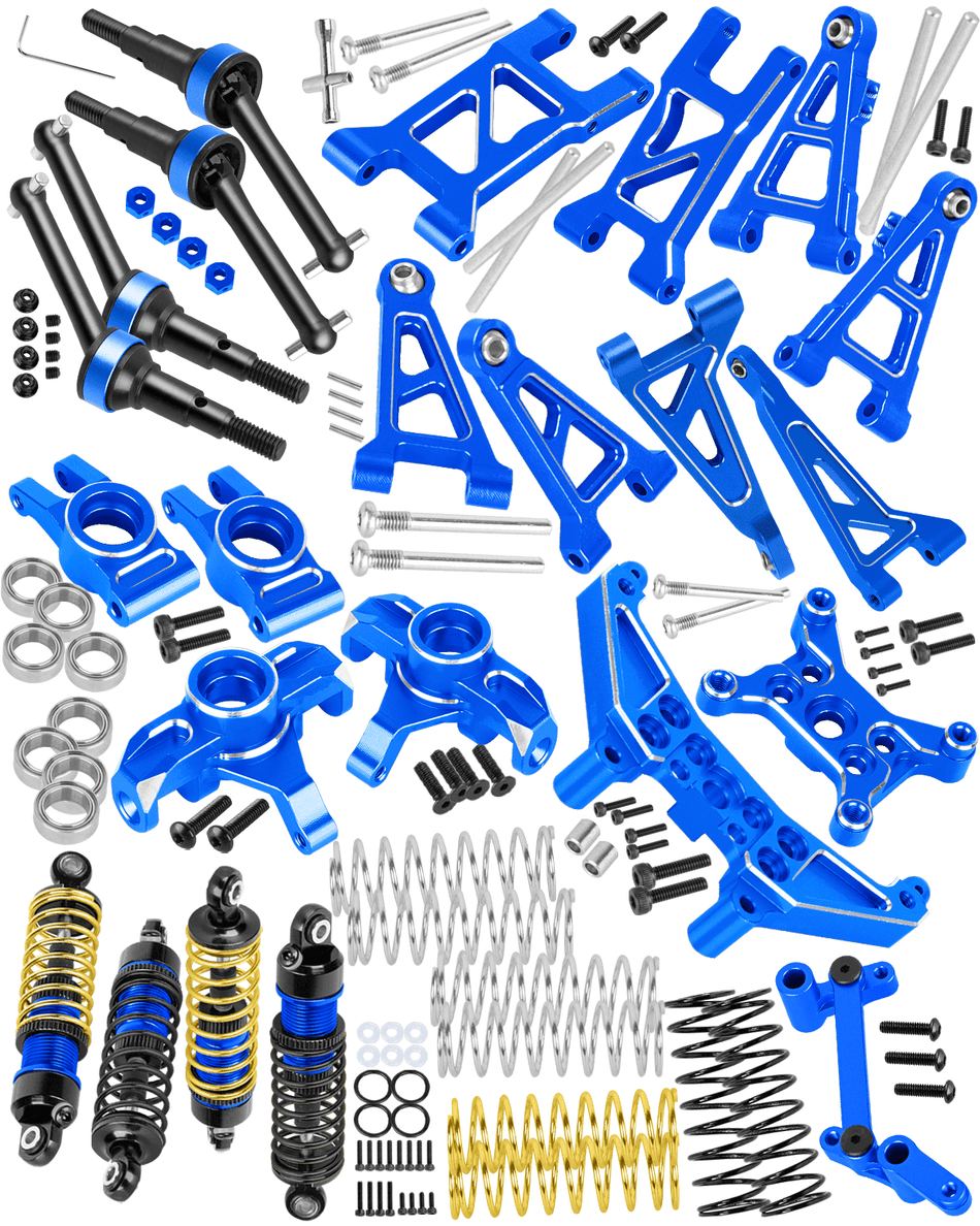 RCarmumb 1/14 MJX hyper go 14301 14302 14303 14304 RC Driveshafts CVD,Shocks Absorber,A Arms,Steering Cup Block & Rear Hubs,Shock Tower,Steering Upgrades Part for 1/14 RC Ca