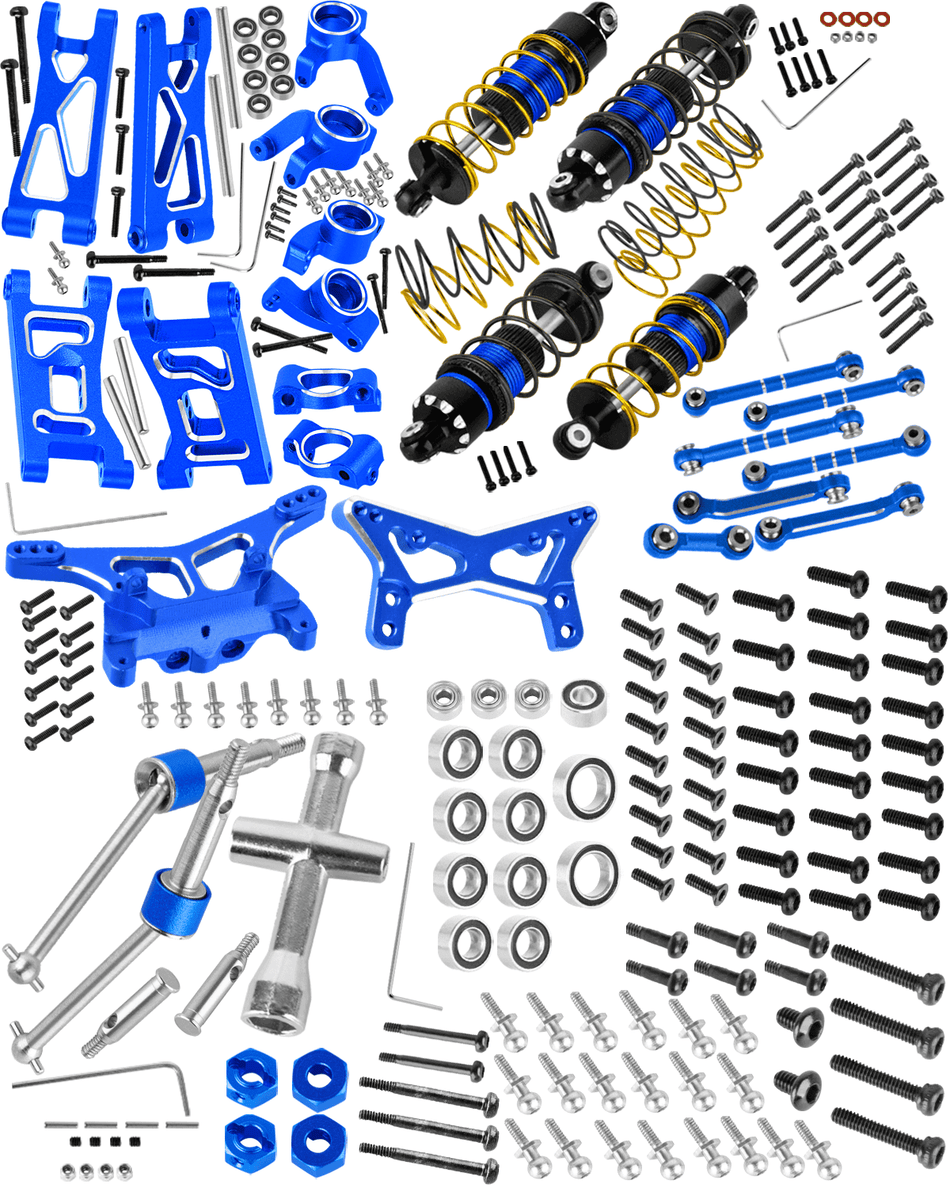 RCarmubWow RC Upgrades Part for Losi 1/24 Micro-B,1/28 Micro-T,Driveshafts,Shocks,Shock Towers,A Arms,Caster Blocks,Steering Block,Stub Axle Carriers,Turnbuckles,Bearing & Screw Set