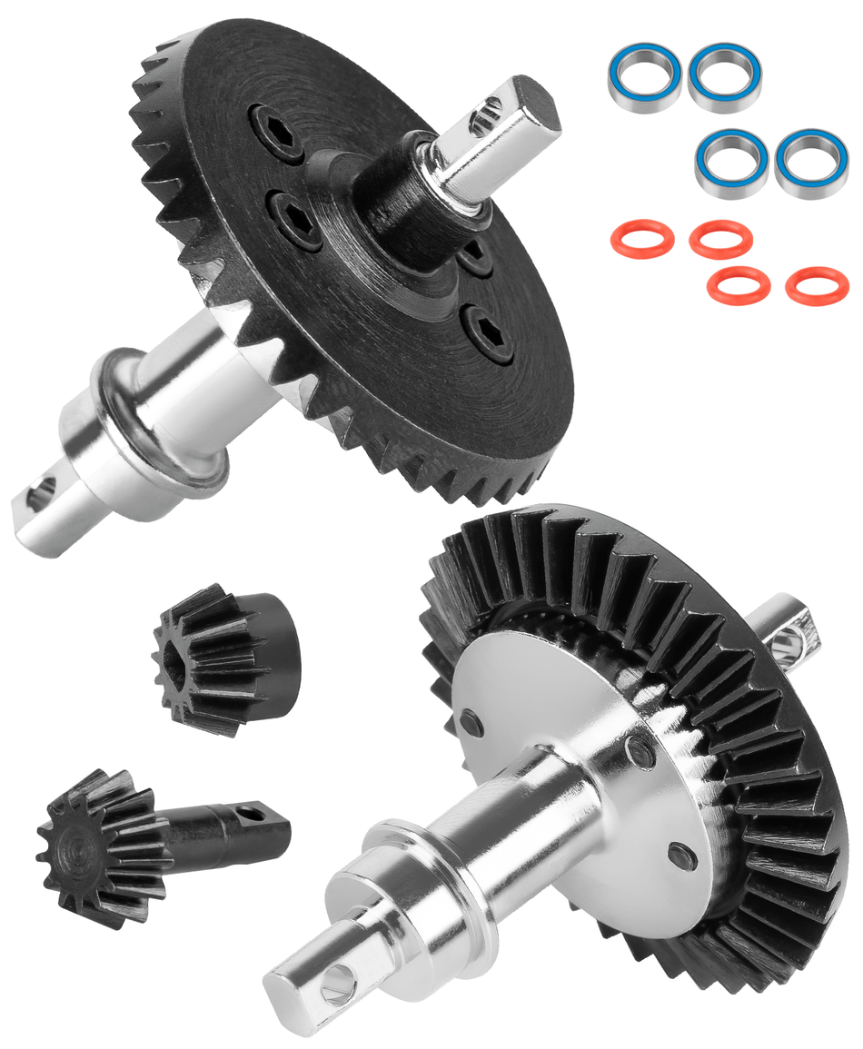 RCarmubWow 13-37T Differential Gear w/Slipper Clutch Upgrades Part for 1/10 Traxxas 4WD Slash 4x4,Rustler 4x4,Stampede 4x4,Bandit 4x4,XO-1