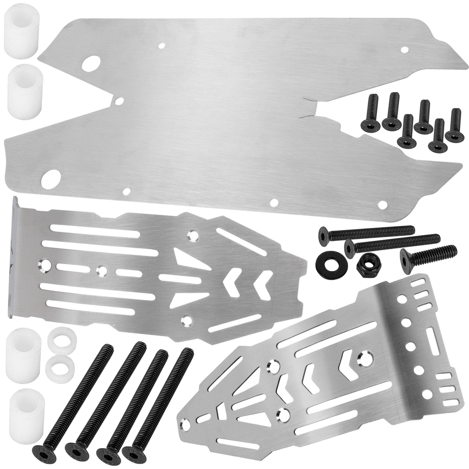 RCarmubWow RC Chassis Armor Skid Plate Protecter Guard Upgrades Part for 1/10 Arrma Kraton 4x4 4S V2 BLX