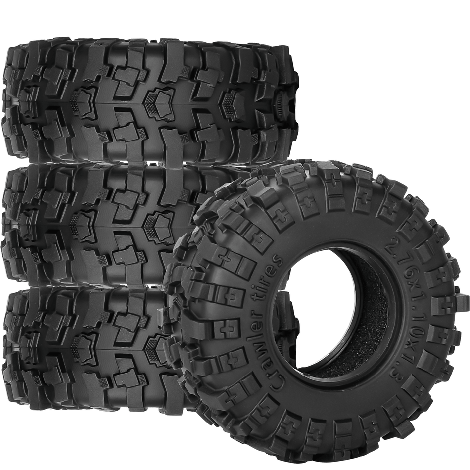 RCarmumb 1.3" Crawler Tires for 1/18 Traxxas TRX4M Redcat Ascent-18, 1/24 Axial SCX24 FMS FCX24 RC Crawler Car,Super Soft Sticky Tyres Mud Terrain Tires,Style B