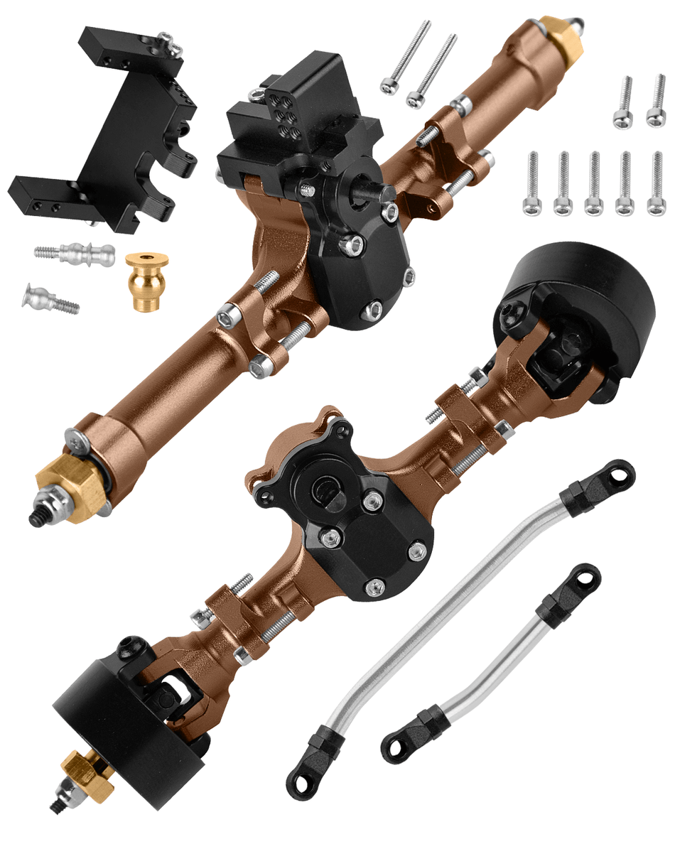 RCarmubWow +5mm Widen Axles Housing Upgrades Part for Axial SCX24 Deadbolt C10 JLU Gladiator Bronco Deadbolt 1/24 RC Crawler